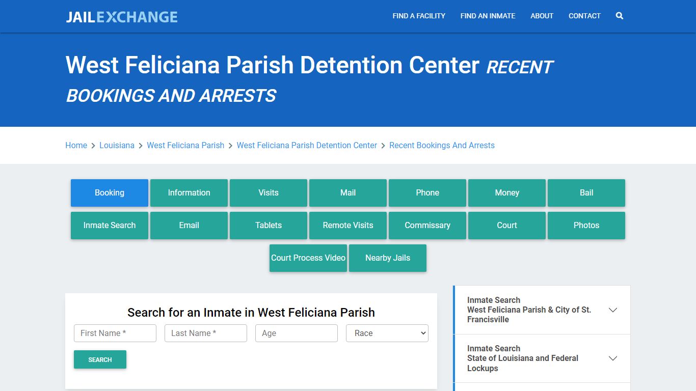 West Feliciana Parish Detention Center - Jail Exchange